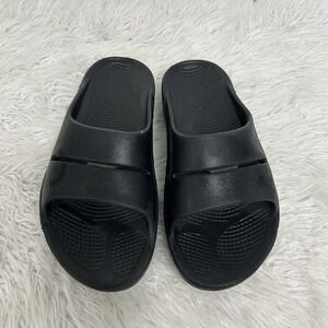 OOFOS OOahh Sport Slide Sandal Comfort Recovery Black Size Women's 7 Men's 5 /38
